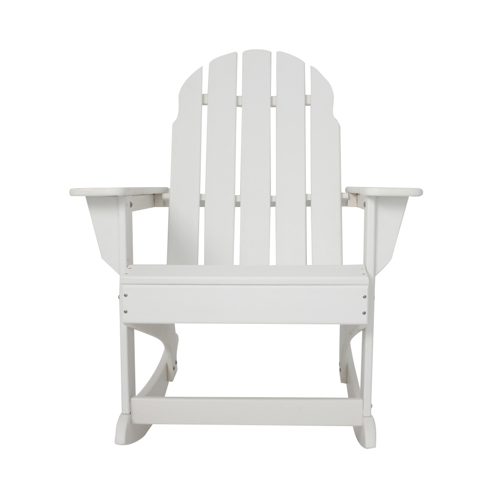  ADM011 White Patio Leisure Rocking Chair - Outdoor Adirondack Chair