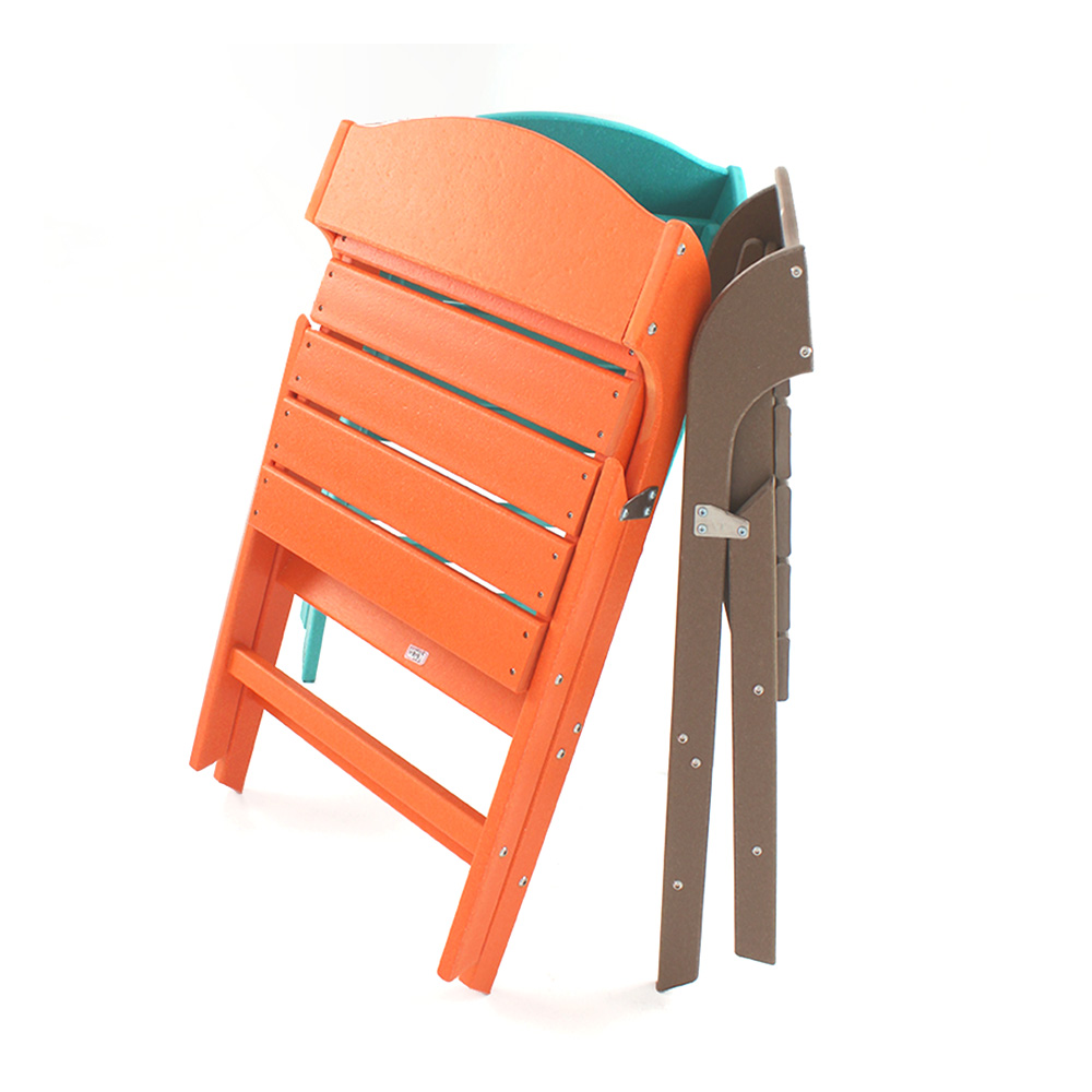 DSM003 HDPE Folding Dining Chair Morden Outdoor Furniture Design More Durable Weather Resistant