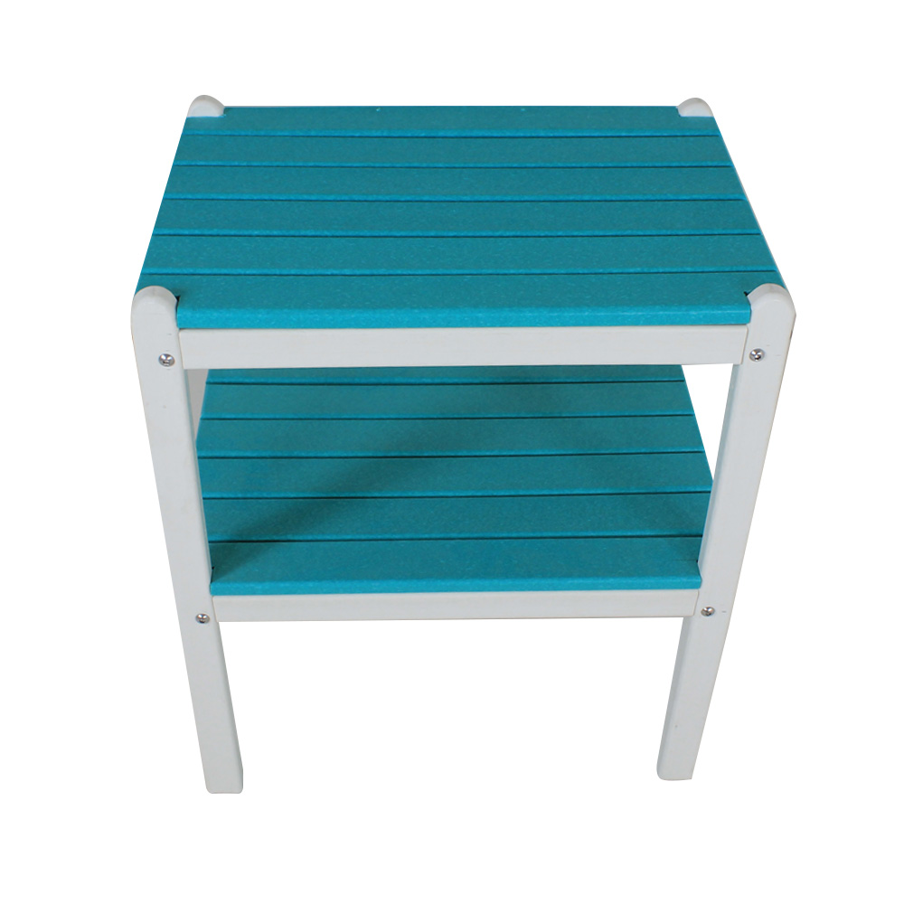 TTM003 Blue Orange HDPE Outdoor Set Side Table/Chair For Outdoor Garden Patio Balcony