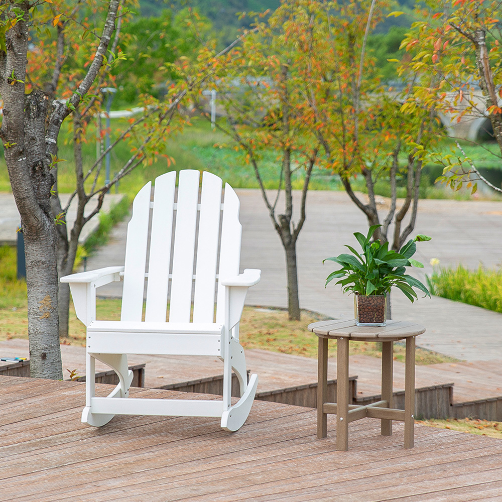 TTM004 Antique HDPE Garden Park Patio Adirondack Matching Rectangular Side Table Series Set