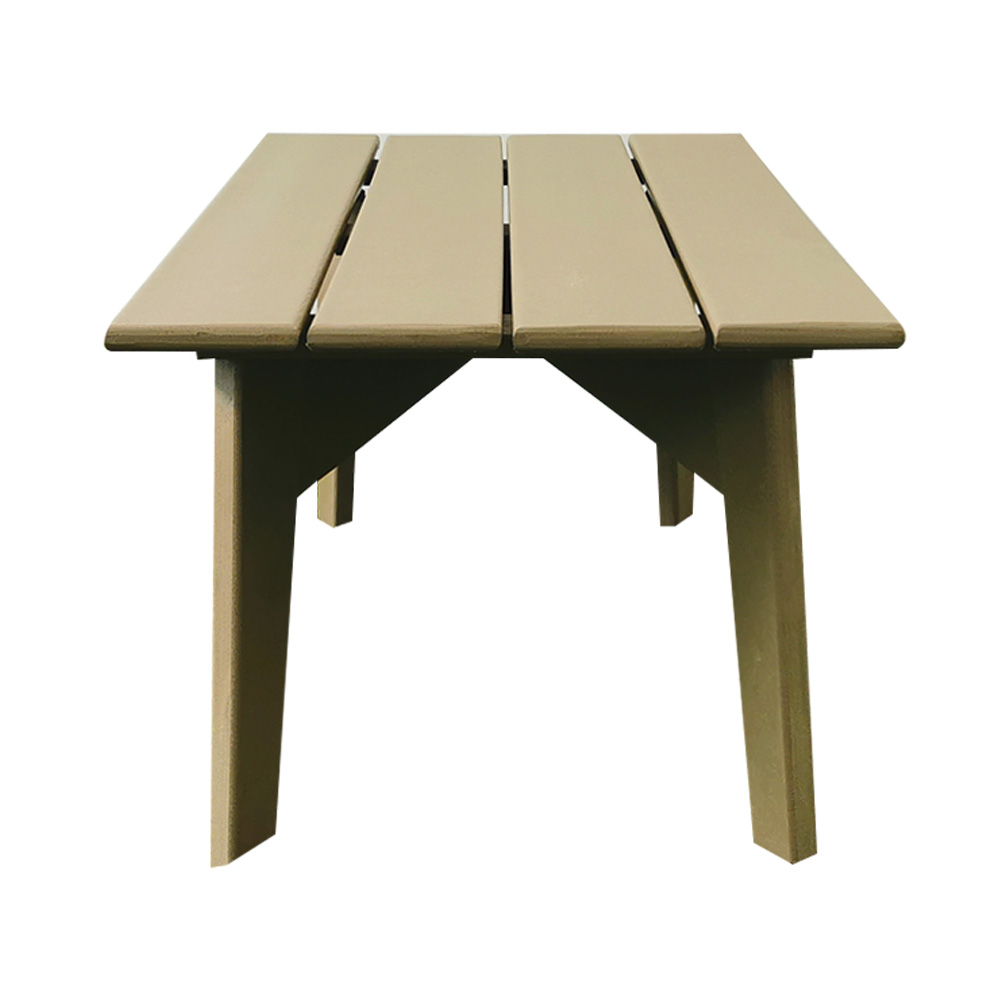 TTM012 Brown Long Weatherproof HDPE Side Table