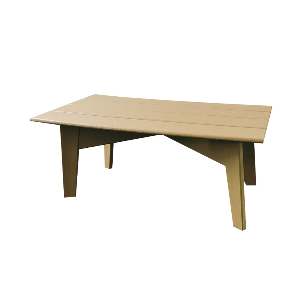 TTM012 Brown Long Weatherproof HDPE Side Table