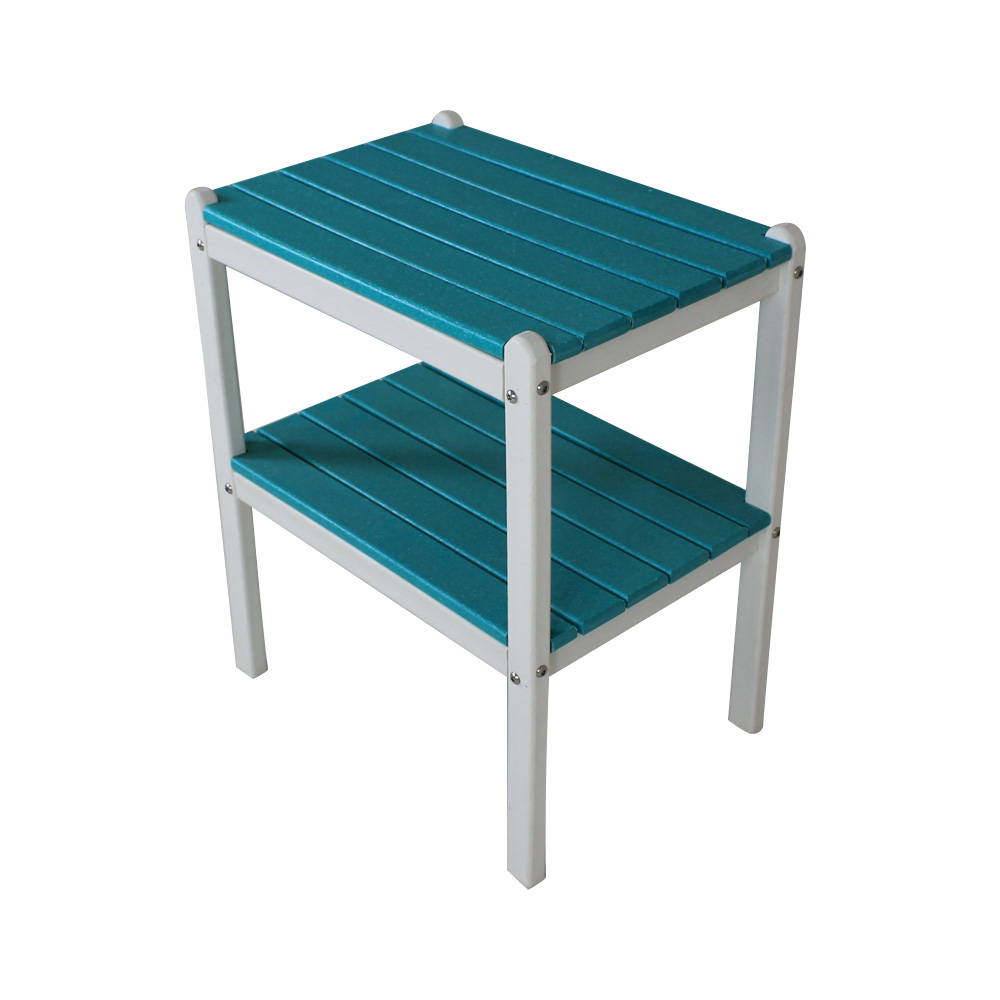 TTM003 Blue Orange HDPE Outdoor Set Side Table/Chair For Outdoor Garden Patio Balcony