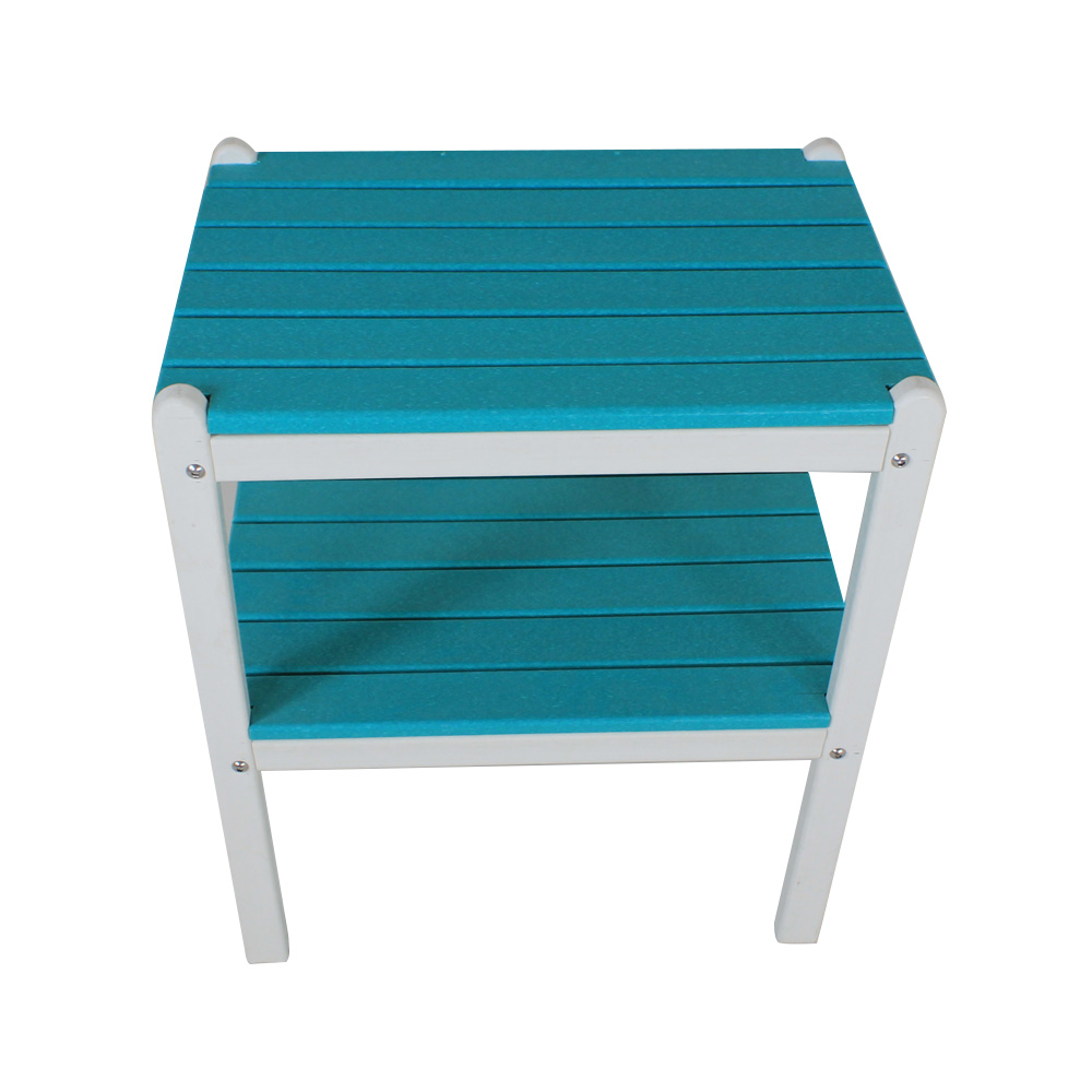 TTM003 Blue Orange HDPE Outdoor Set Side Table/Chair For Outdoor Garden Patio Balcony