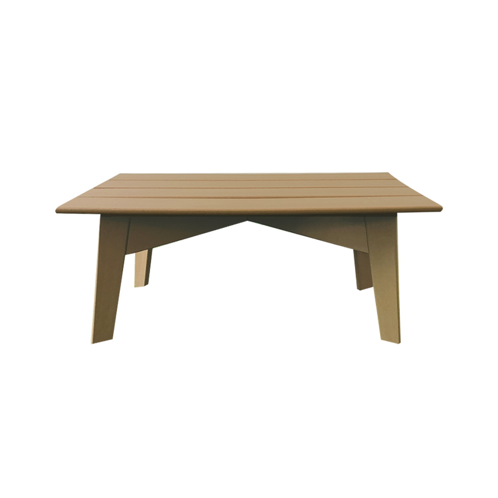 TTM012 Brown Long Weatherproof HDPE Side Table