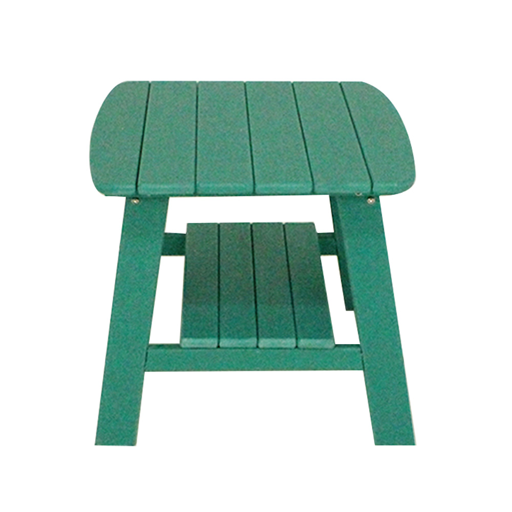 TTM001 HDPE 2-Ply Shelf Pull-Out Patio Outdoor Adirondack Rocking Chair With Set Side Table