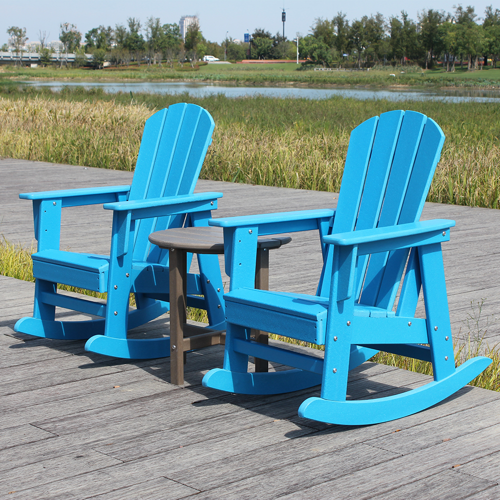 Blue Set Combination Outdoor Kids Adirondack Chair