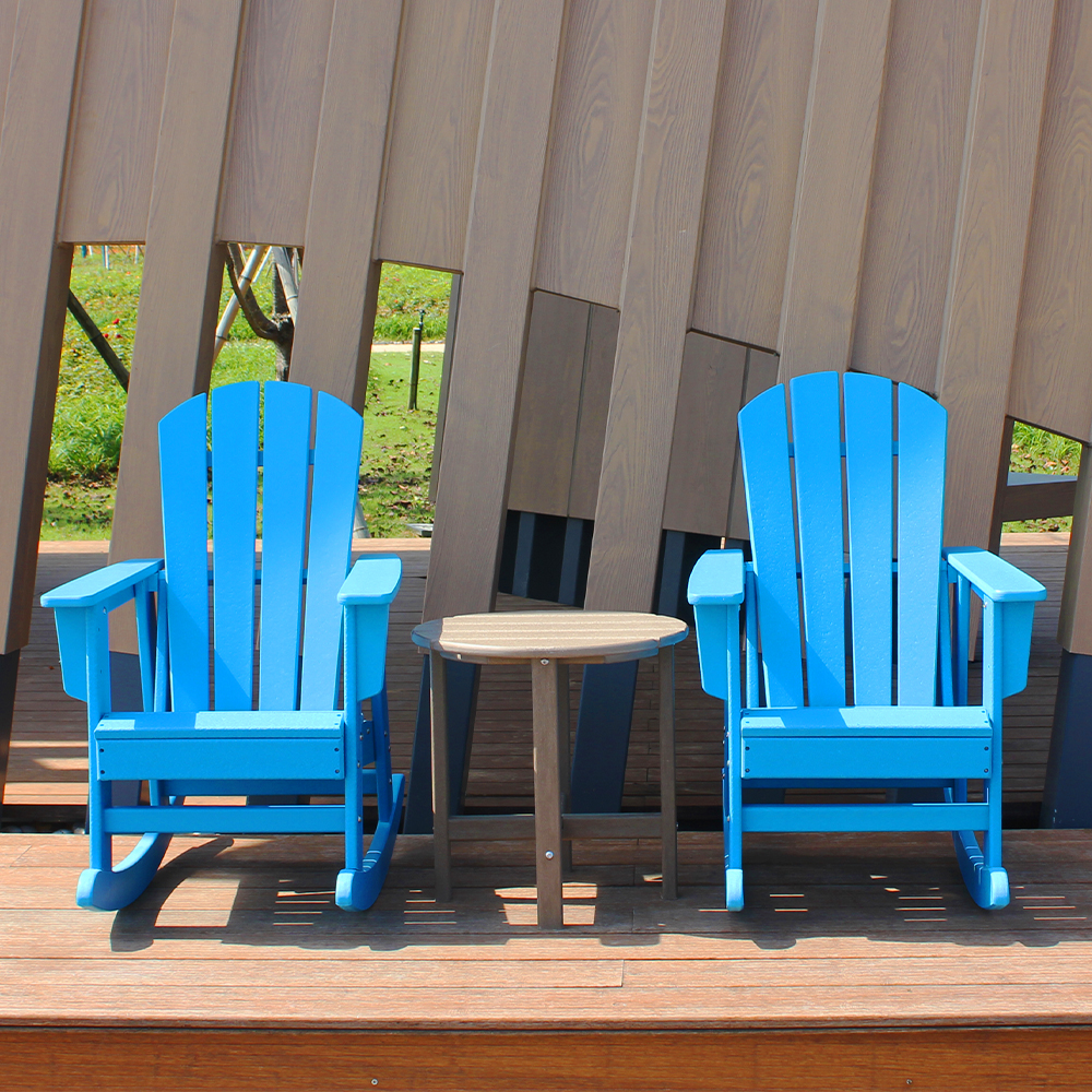 Blue Set Combination Outdoor Kids Adirondack Chair: A dream choice for children's outdoor leisure