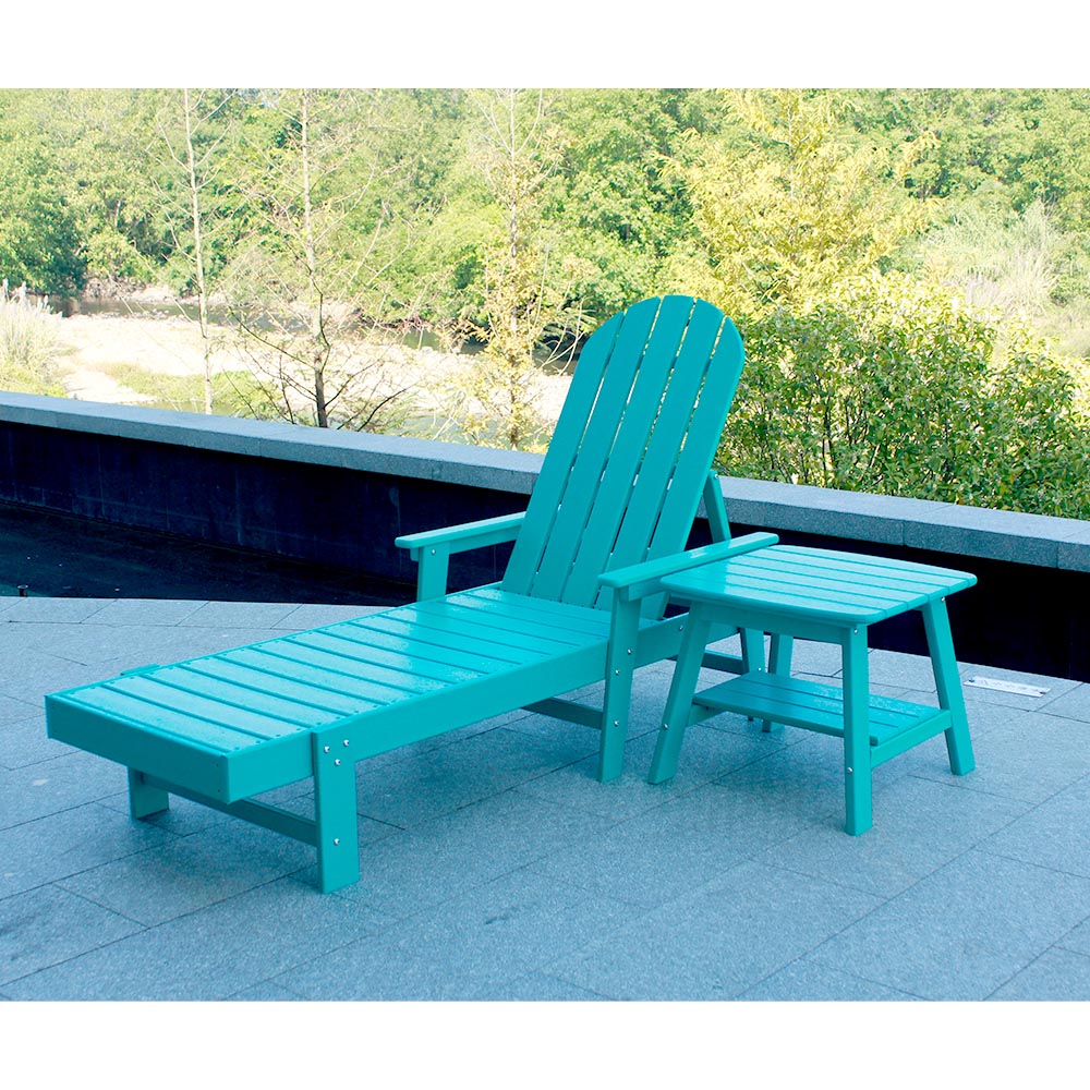 Sets CLS202 Outdoor Waterproof Sunscreen and Moisture-proof HDPE Chaise Lounge Chair