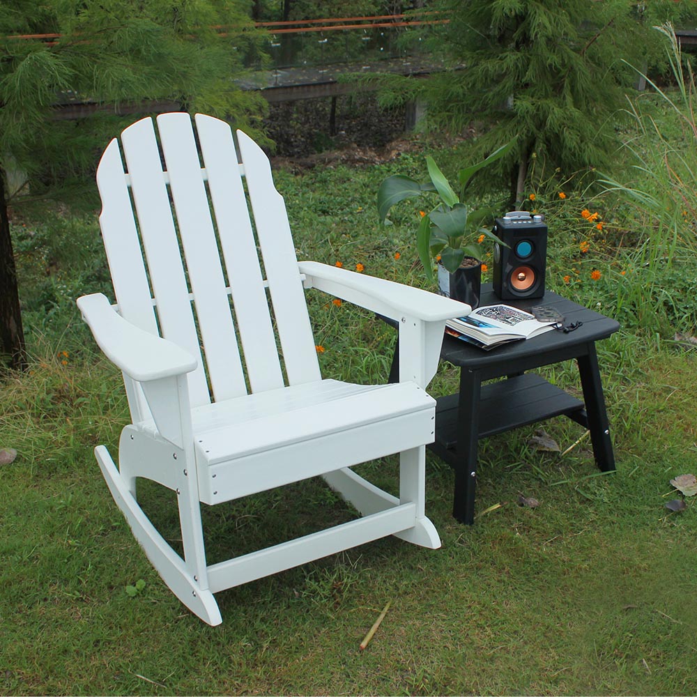 ADS205  Adirondack Rocking Chair Formaldehyde-free Weatherproof HDPE Rocking Chair