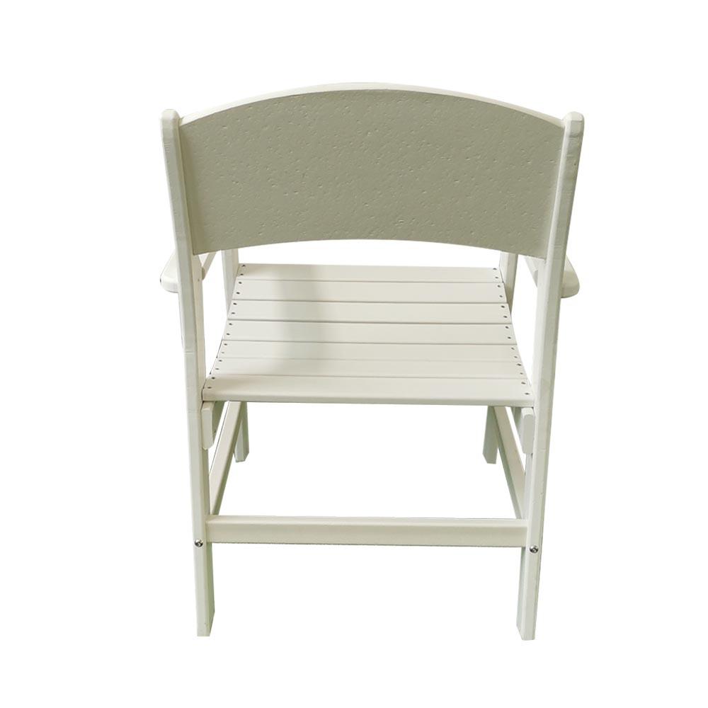 DSM006 Formaldehyde-free Outdoor HDPE Dining Chair With Wide Backrest