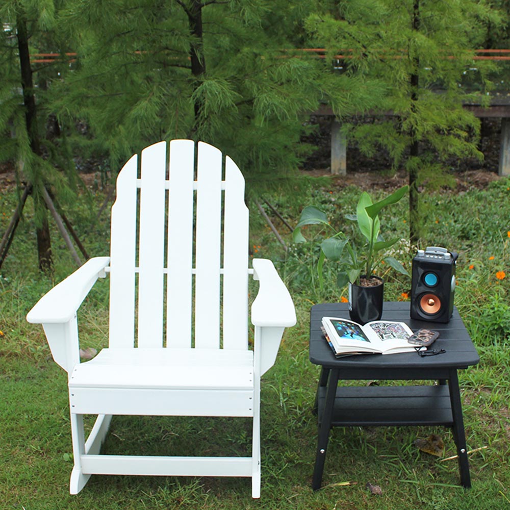 ADS205  Adirondack Rocking Chair Formaldehyde-free Weatherproof HDPE Rocking Chair