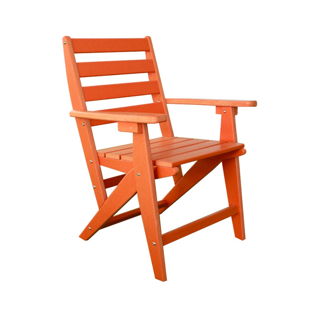 DSM002 HDPE Poly Outdoor Dining Chair Quick Assembly Smooth and Uncracked Modern Design Stable Structure