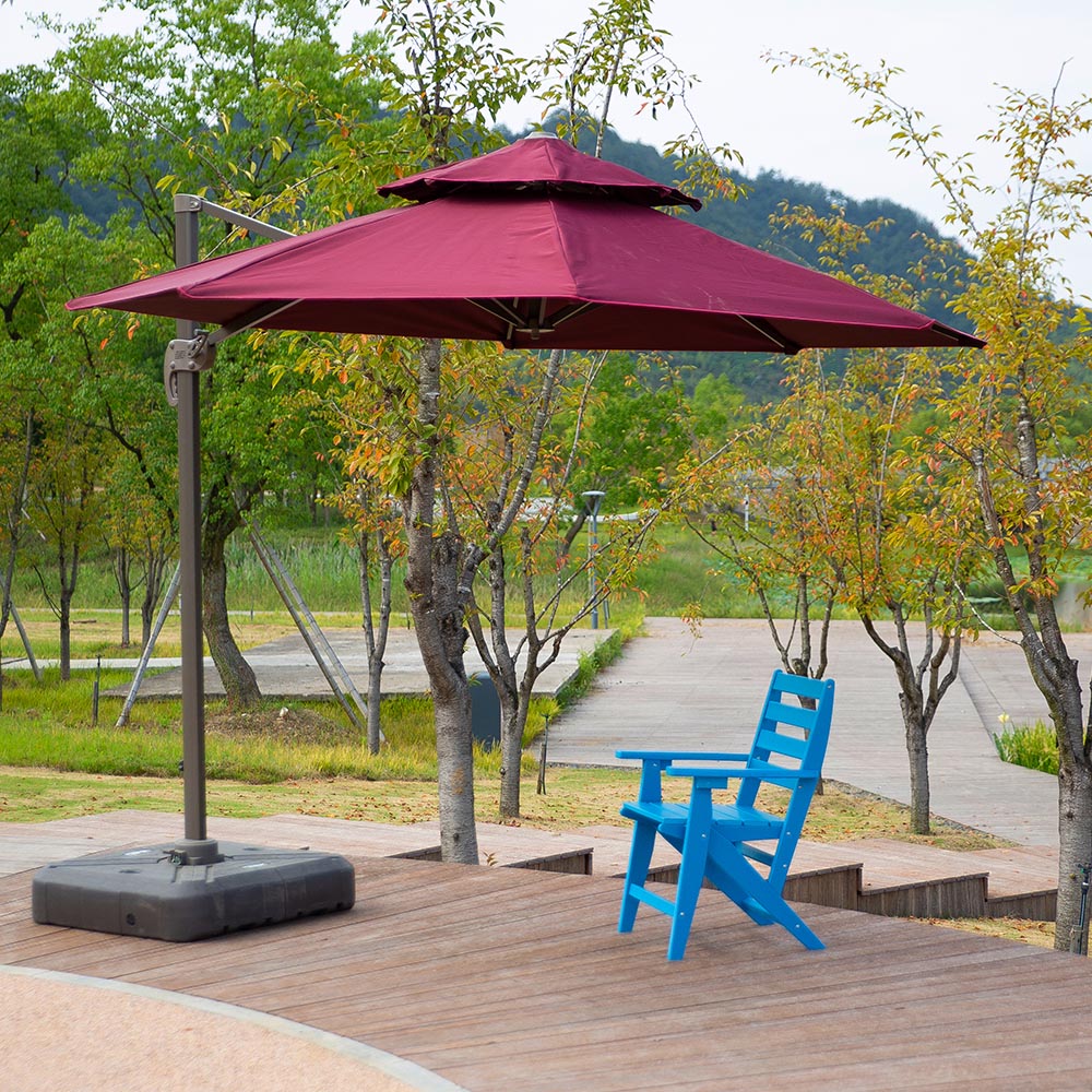 DSM002 HDPE Poly Outdoor Dining Chair Quick Assembly Smooth and Uncracked Modern Design Stable Structure